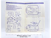 Warthog A.I.F.V. 1988 ORIGINAL Instructions / Blueprints G.I. Joe Hasbro Vehicle