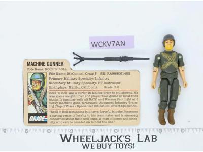 Rock 'N Roll V1 Straight Arm 100% Complete G.I. Joe Hasbro 1989 Vintage Figure