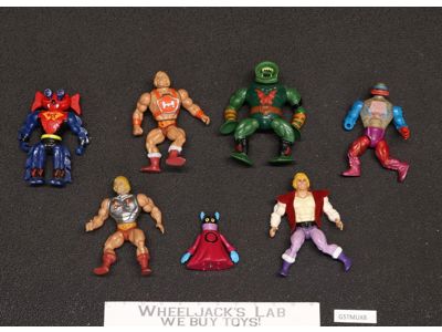 Lot of 7 (#2) He-Man Masters Of The Universe MOTU Vintage 1980's Mattel Figures