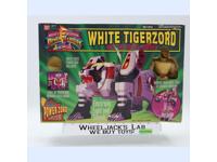 White Tigerzord W/Ranger Power Rangers 1994 Bandai Vintage Action Figure