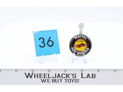 Python BUTTON W/TAB 1967 Hot Wheels Mattel Vintage Redline