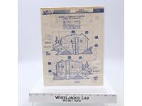 Mobile Command Center Label Placement ORIGINAL Instructions Blueprints G.I. Joe