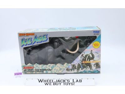 Woolly Mammoth W/ Grom GERMAN Dino-Riders 1990 Tyco Action Figure NEW SEALED