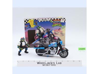 Cruisin' Leo W/Classic Sewer Cycle Complete TMNT Bodacious Bikers 1994 Playmates