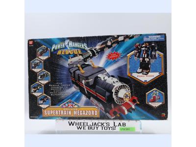 Power Rangers Lightspeed Rescue Supertrain Megazord W/Box & Insert STICKER SHEET