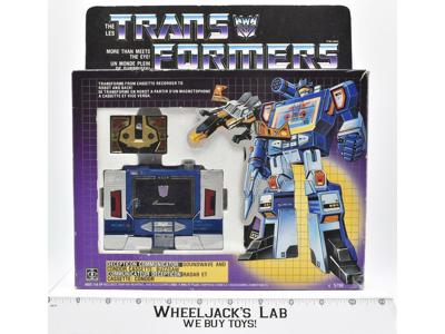 Soundwave w/box Canadian AUTOBOT MISPRINT Box Hasbro G1 Transformers 1984 Figure
