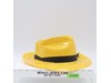 Plastic Yellow Detective Hat Fedora Dick Tracy Costume Accessory