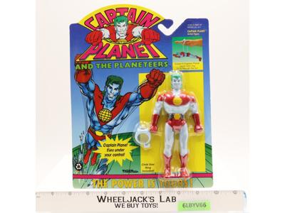 Captain Planet W/ Ring Captain Planet 1991 Tiger Toys NEW MOSC SEALED