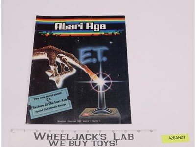 Atari Age Magazine November / December 1982 Vol.1 No. 4 Issue E.T.