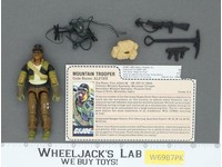 Alpine V1 100% Complete RED CARD BACK G.I. Joe 1985 Hasbro Vintage Action Figure