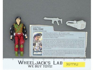Dial-Tone V2 MISSION BRAZIL Complete RED CARD BACK 1986 G.I. Joe Hasbro Vintage