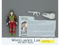 Dial-Tone V2 MISSION BRAZIL Complete RED CARD BACK 1986 G.I. Joe Hasbro Vintage