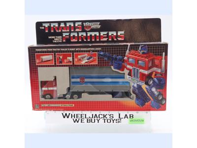 Optimus Prime W/BOX & INSERT 100% Complete 1985 Vintage G1 Transformers Figure