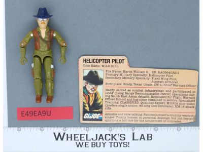 Wild Bill V1 100% Complete G.I. Joe 1983 Hasbro Vintage Action Figure