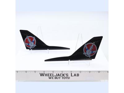 Conquest X-30 Tail Fin Wing PAIR 1989 GI Joe Vintage Hasbro Figure Vehicle