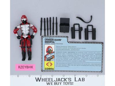 Crimson Guard Immortal V1 100% Complete G.I. Joe 1991 Hasbro Vintage Figure
