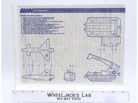 Remote Piloted Vehicle 1988 ORIGINAL Instructions Blueprints G.I. Joe Hasbro