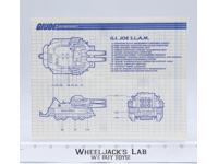 G.I. Joe S.L.A.M. 1987 ORIGINAL Instructions/ Blueprints Hasbro Action Figure