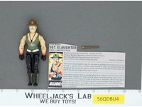 Sgt. Slaughter V1 Complete RED CARD BACK G.I. Joe 1986 Hasbro Vintage Figure