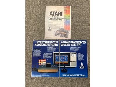 ATARI LOT of 3 1980-1982 Print Ads Video Computer Systems