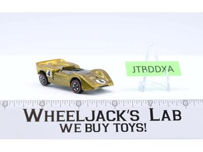 McLaren M6A Spectraflame Gold 1969 Redline Hot Wheels Mattel Vintage RL