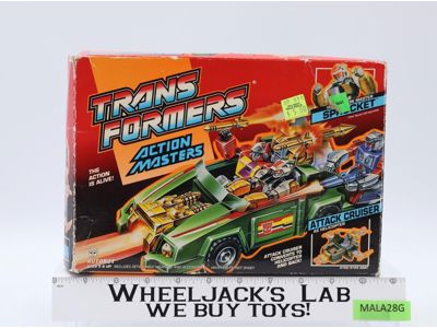 Action Masters Sprocket W/BOX & INSERT 1989 G1 Transformers Vintage Figure