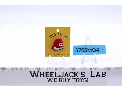 Pac-Man Red Pin Pinback 1980 Midway Mfg. Co. NOS