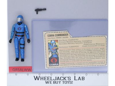 Cobra Commander Mickey Mouse RED CARDBACK Complete G.I. Joe 1982 Hasbro Figure