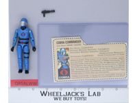 Cobra Commander Mickey Mouse RED CARDBACK Complete G.I. Joe 1982 Hasbro Figure