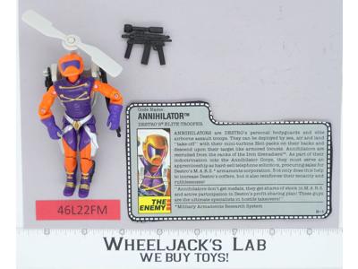 Annihilator V1 100% Complete 1989 G.I. Joe Hasbro Vintage Action Figure