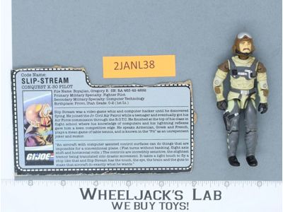 Slip-Stream V1 100% Complete G.I. Joe 1986 Hasbro Vintage Action Figure