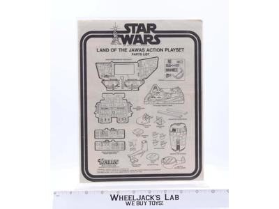 Land of the Jawas Action Playset Instructions Manual Kenner 1977 Star Wars