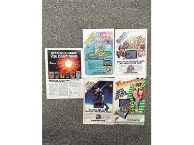 Parker Brothers LOT of 5, 1982-1983 Atari Video Games Print Ads