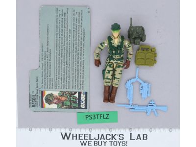 Recoil V1 100% Complete G.I. Joe 1989 Hasbro Vintage Action Figure