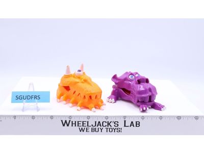 Mini Ghost Traps ORANGE & PURPLE 100% Complete 1987 Real Ghostbusters Vintage