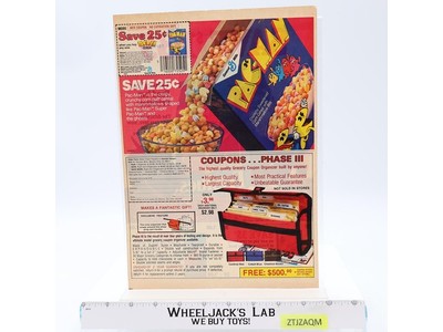 Pac-Man Cereal Coupon Magazine Ad 1982 Midway General Mills Vintage