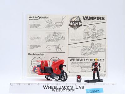 Vampire W/Floyd Mallory M.A.S.K. 100% Complete 1986 Kenner Vintage Vehicle