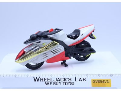 Time Force Cycle Power Rangers 2000 Bandai Action Figure Vehicle Red Gold