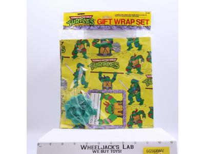 Gift Wrap Set Teenage Mutant Ninja Turtles TMNT 1989 Unique NEW SEALED