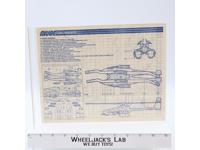 Cobra Mamba 1987 ORIGINAL Instructions Blueprints G.I. Joe Hasbro Action Figure