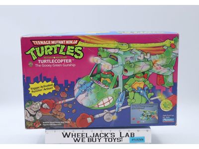 Turtle Copter 100% Complete Teenage Mutant Ninja Turtles TMNT Playmates Vehicle