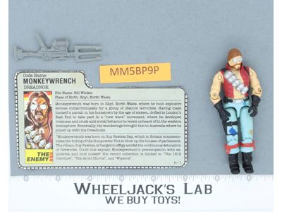 Monkeywrench V1 100% Complete G.I. Joe 1986 Hasbro Vintage Action Figure