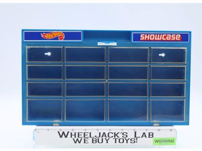 16 Car Wall Mount Showcase Hot Wheels 1981 Mattel Vintage Storage Case