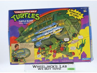 Turtle Blimp 100% Complete Teenage Mutant Ninja Turtles TMNT 1988 Playmates
