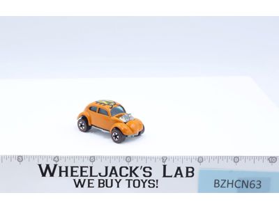 Custom Volkswagen Orange Bug Beetle Hot Wheels 1967 Vintage Redline RL NICE!