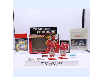 Fastlane & Cloudraker W/BOX 100% Complete 1987 G1 Transformers Vintage MIB