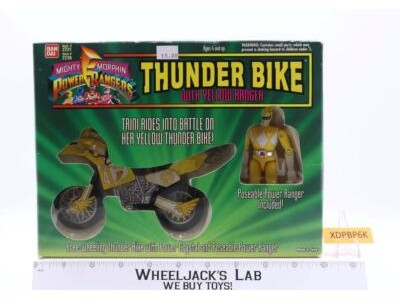 Thunder Bike W/Yellow Ranger MMPR Power Rangers 1994 Bandai NEW SEALED