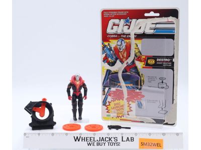 Destro V3 100% Complete W/ Cardback G.I. Joe 1992 Hasbro Vintage Action Figure