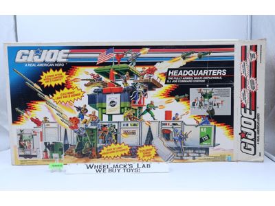 Headquarters 100% Complete W/ Box GI Joe 1992 Hasbro Action Figure Playset