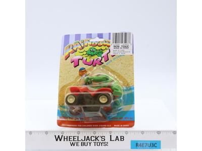 Rainbow Turtle "Pull Back Action" W/Ninja Rider KO Justen Products TMNT MOSC
